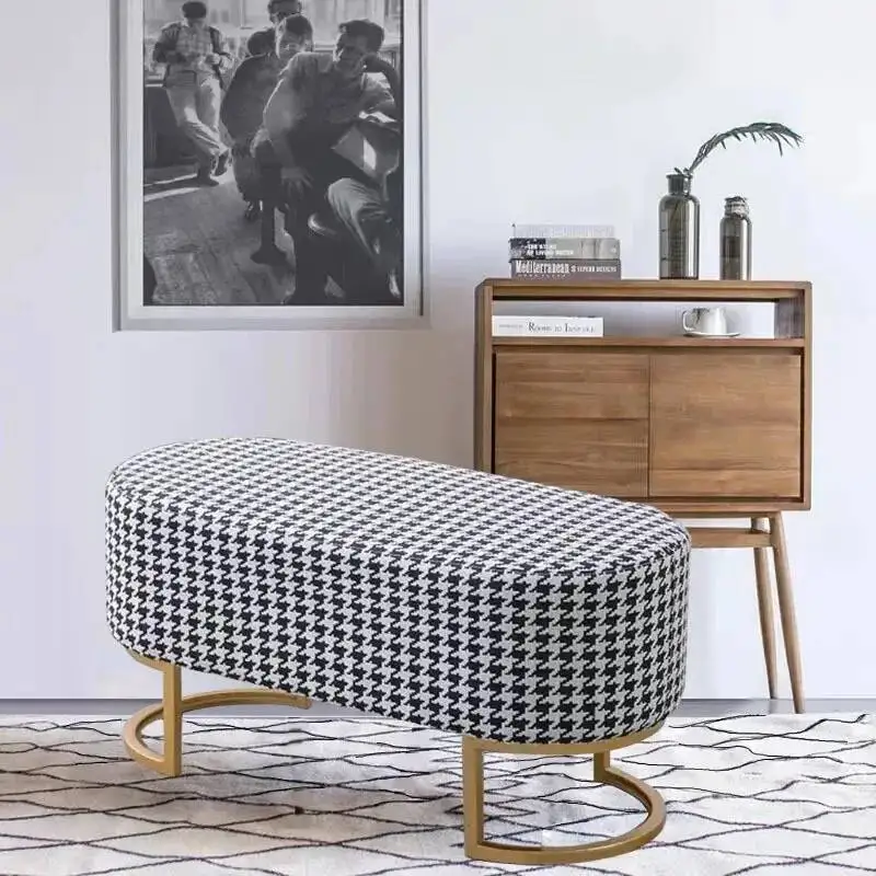 Simple Stool Living Room Customized Modern Luxury Houndstooth Shoe Changing Stool Home Footstool Fabric Bench Sofa Side Ottoman
Simple Stool Living Room Customized Modern Luxury Houndstooth Shoe Changing Stool Home Footstool Fabric Bench Sofa Side Ottoman