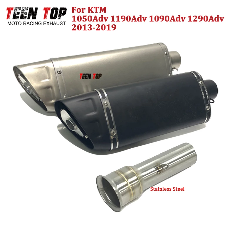 304 Stainless Steel Exhaust Muffler For KTM 1050adv 1090adv 1190adv Slip-on Exhaust Tailpipe DB Killer 51mm Escape Moto Mid Pipe
304 Stainless Steel Exhaust Muffler For KTM 1050adv 1090adv 1190adv Slip-on Exhaust Tailpipe DB Killer 51mm Escape Moto Mid Pipe