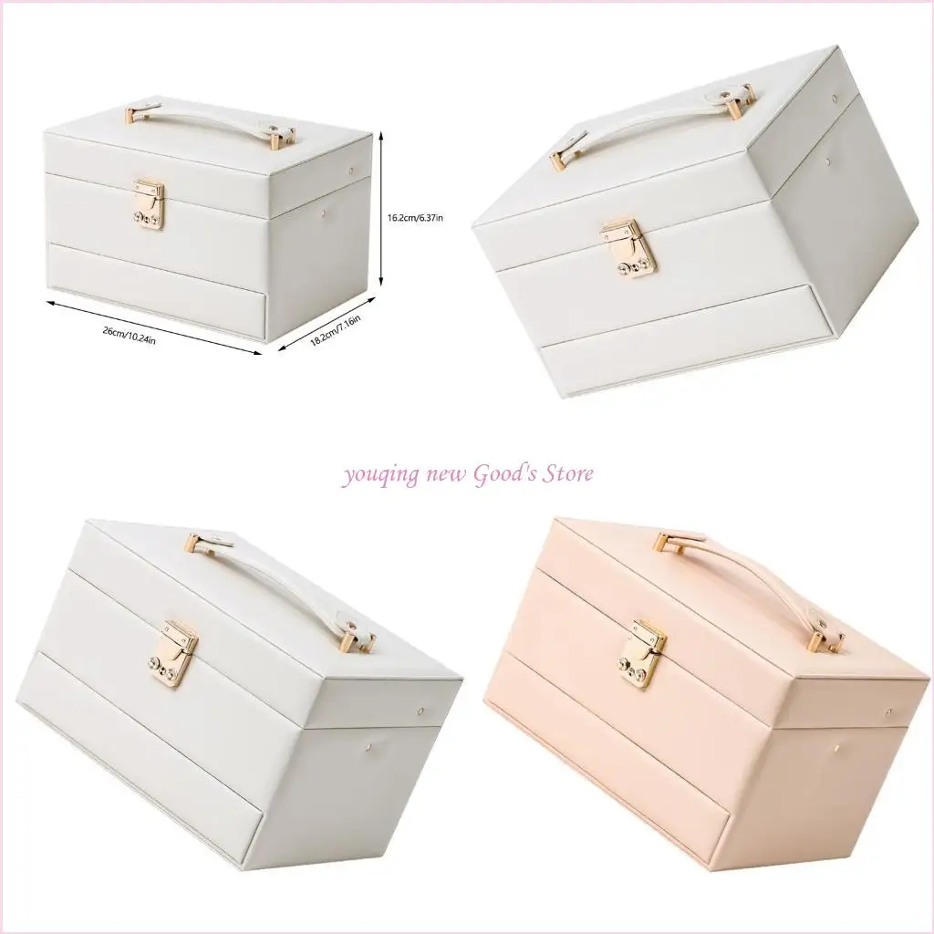 57QA Автоматическая открывающаяся шкатулка для драгоценностей, 3-х уровневый кожаный органайзер для серег, ожерелий, колец, для
57QA Автоматическая открывающаяся шкатулка для драгоценностей, 3-х уровневый кожаный органайзер для серег, ожерелий, колец, для