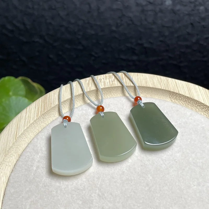 Natural Hetian Jade Tranquility Peace Plate Men'S And Women'S Lucky Pendant Necklace
Natural Hetian Jade Tranquility Peace Plate Men'S And Women'S Lucky Pendant Necklace