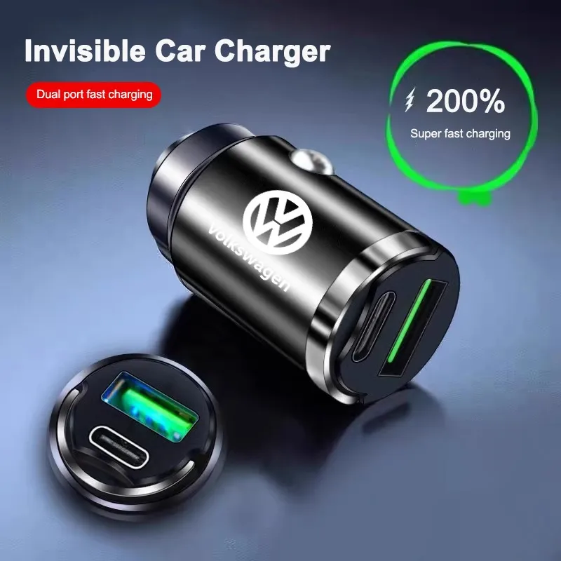 Car Fast Charger USB Type-C Ports Power Adapter Accessories For Volkswagen VW Polo Tiguan Golf 4 5 Jetta Beetle Scirocco Passat
Car Fast Charger USB Type-C Ports Power Adapter Accessories For Volkswagen VW Polo Tiguan Golf 4 5 Jetta Beetle Scirocco Passat