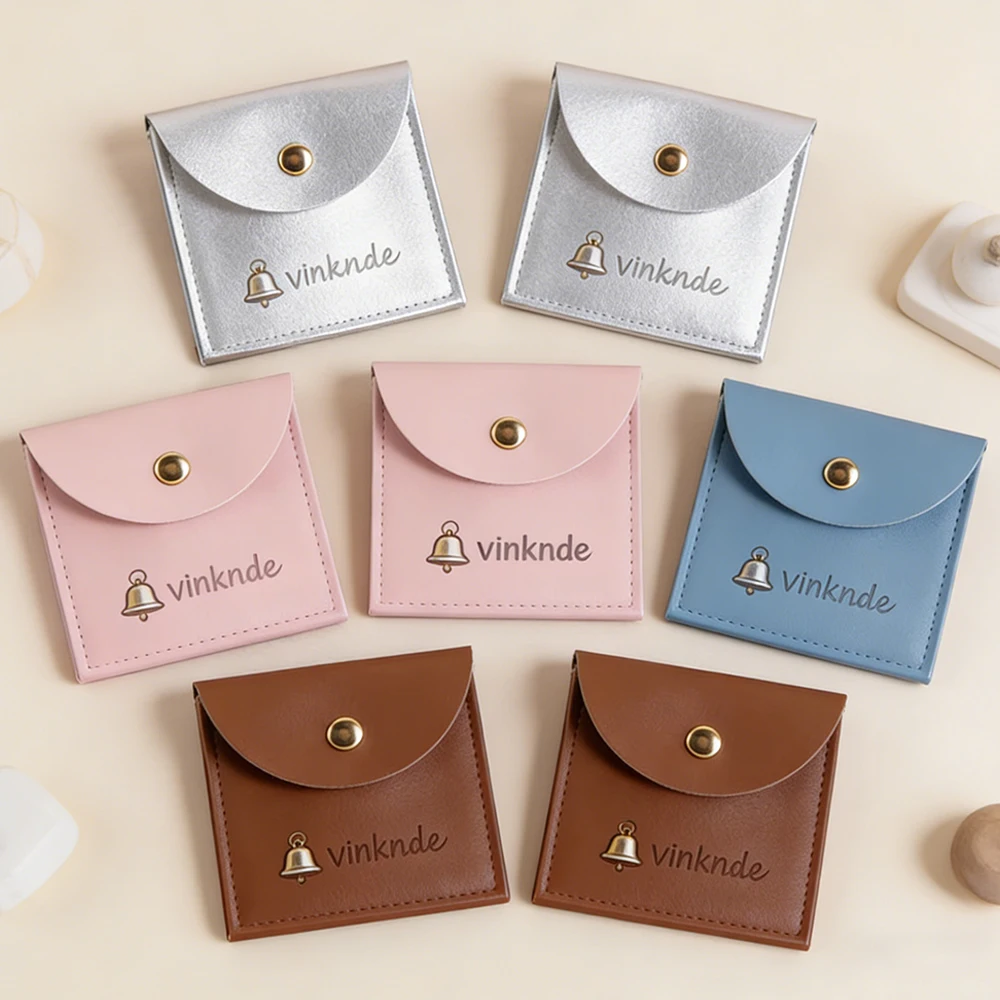 50Pcs 6x6cm Personalized Logo PU Leather Bag With Gold Snap Button DIY Jewelry Pouch for Rings Earrings Bracelet Pendant Boxes
50Pcs 6x6cm Personalized Logo PU Leather Bag With Gold Snap Button DIY Jewelry Pouch for Rings Earrings Bracelet Pendant Boxes
