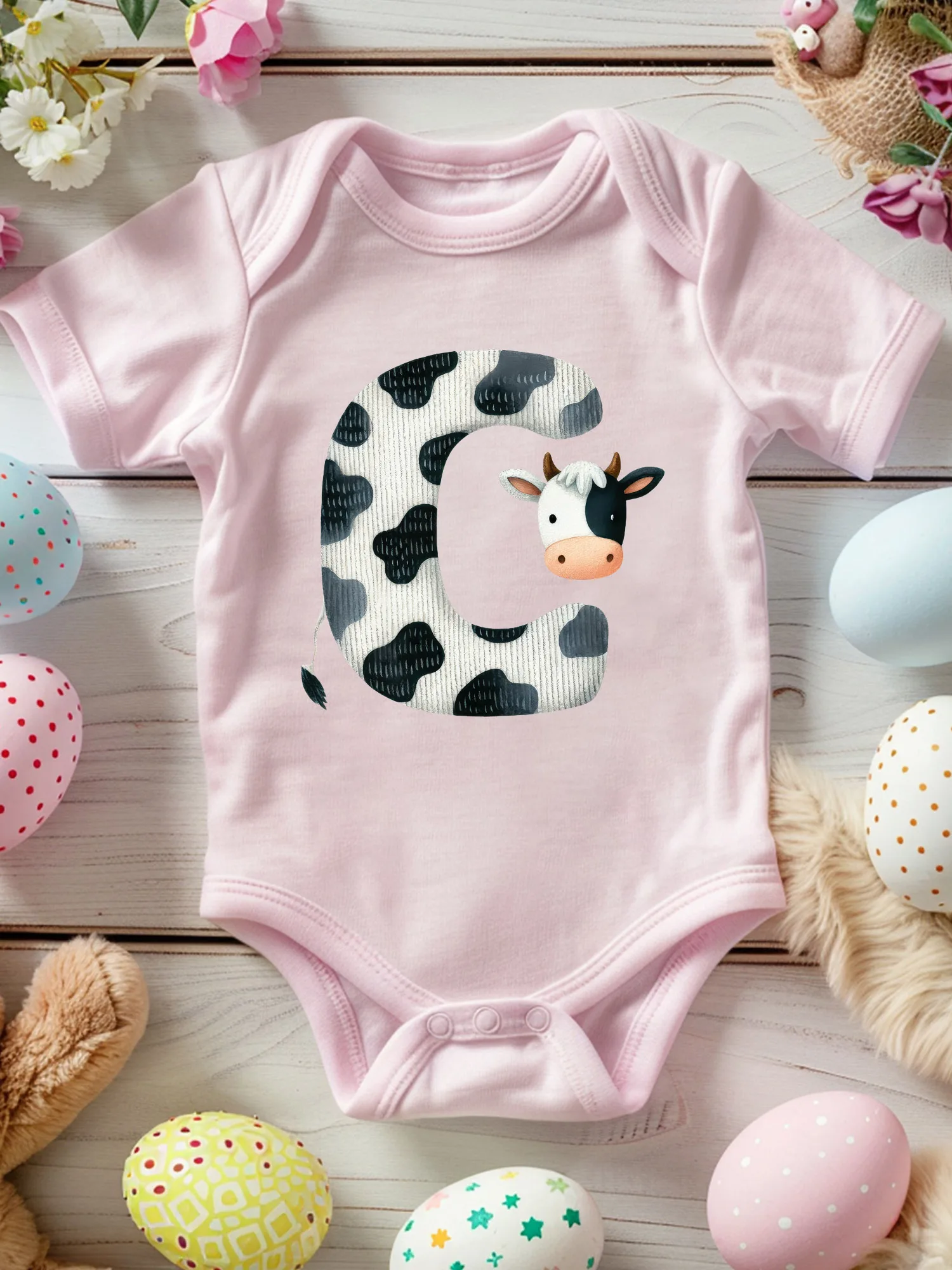 Милый комбинезон для малышей с принтом коровы, унисекс, 100% хлопок, мягкий, всесезонный, розовый, 190 г/м²
Милый комбинезон для малышей с принтом коровы, унисекс, 100% хлопок, мягкий, всесезонный, розовый, 190 г/м²