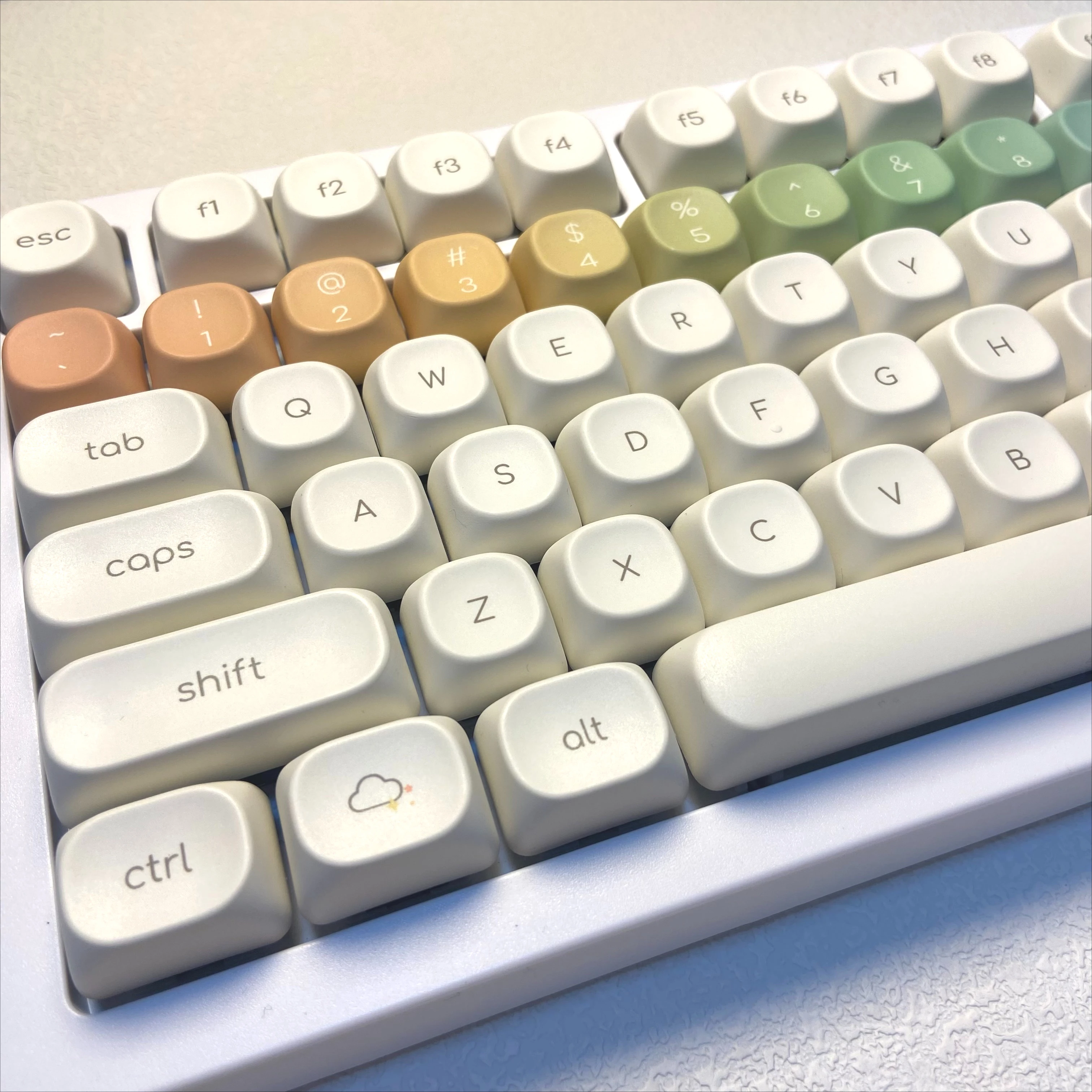 Rainbow Weather Small Font Keycaps Simple Cream White Key Cap for Custom Mechanical Keyboard MOA Keycaps Gaming Keyboard DIY
Rainbow Weather Small Font Keycaps Simple Cream White Key Cap for Custom Mechanical Keyboard MOA Keycaps Gaming Keyboard DIY