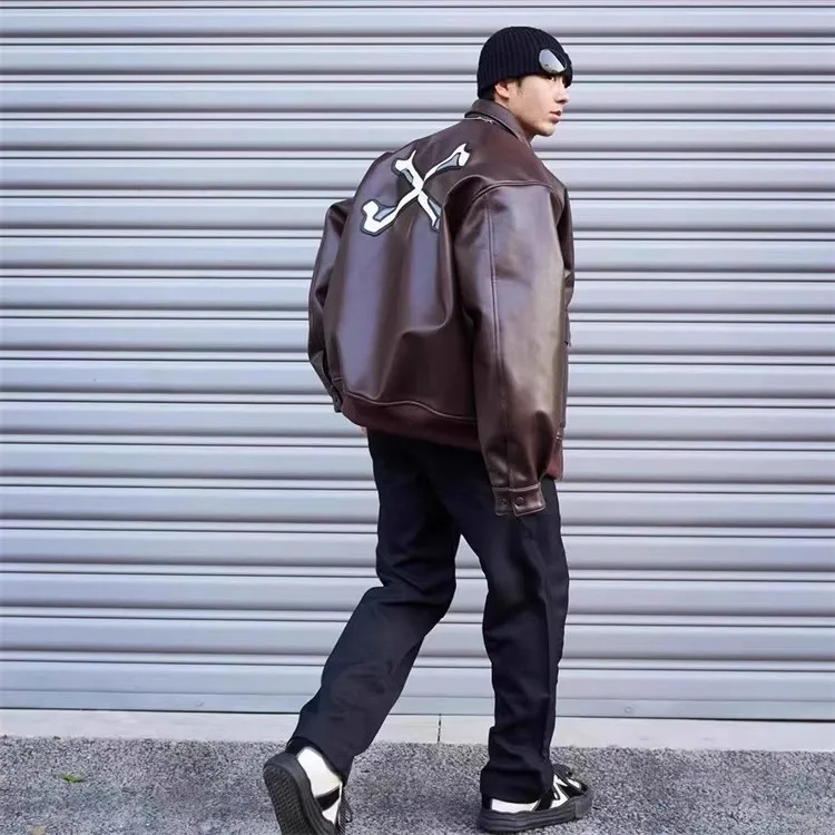2023 WTAPS Bone Leather Jacket Japanese Vintage Heavy Weight Cotton Flight Jacket WY809
2023 WTAPS Bone Leather Jacket Japanese Vintage Heavy Weight Cotton Flight Jacket WY809