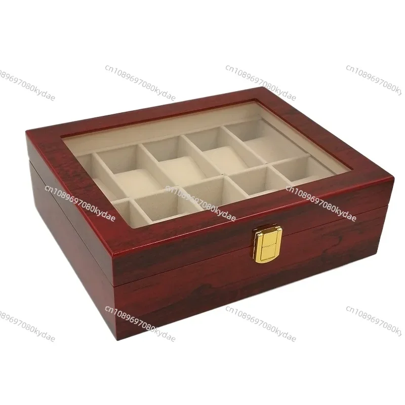 Premium 10-Slot Wooden Watch Box Luxury Watch Collection Display Case with Glass Top Home Storage
Premium 10-Slot Wooden Watch Box Luxury Watch Collection Display Case with Glass Top Home Storage