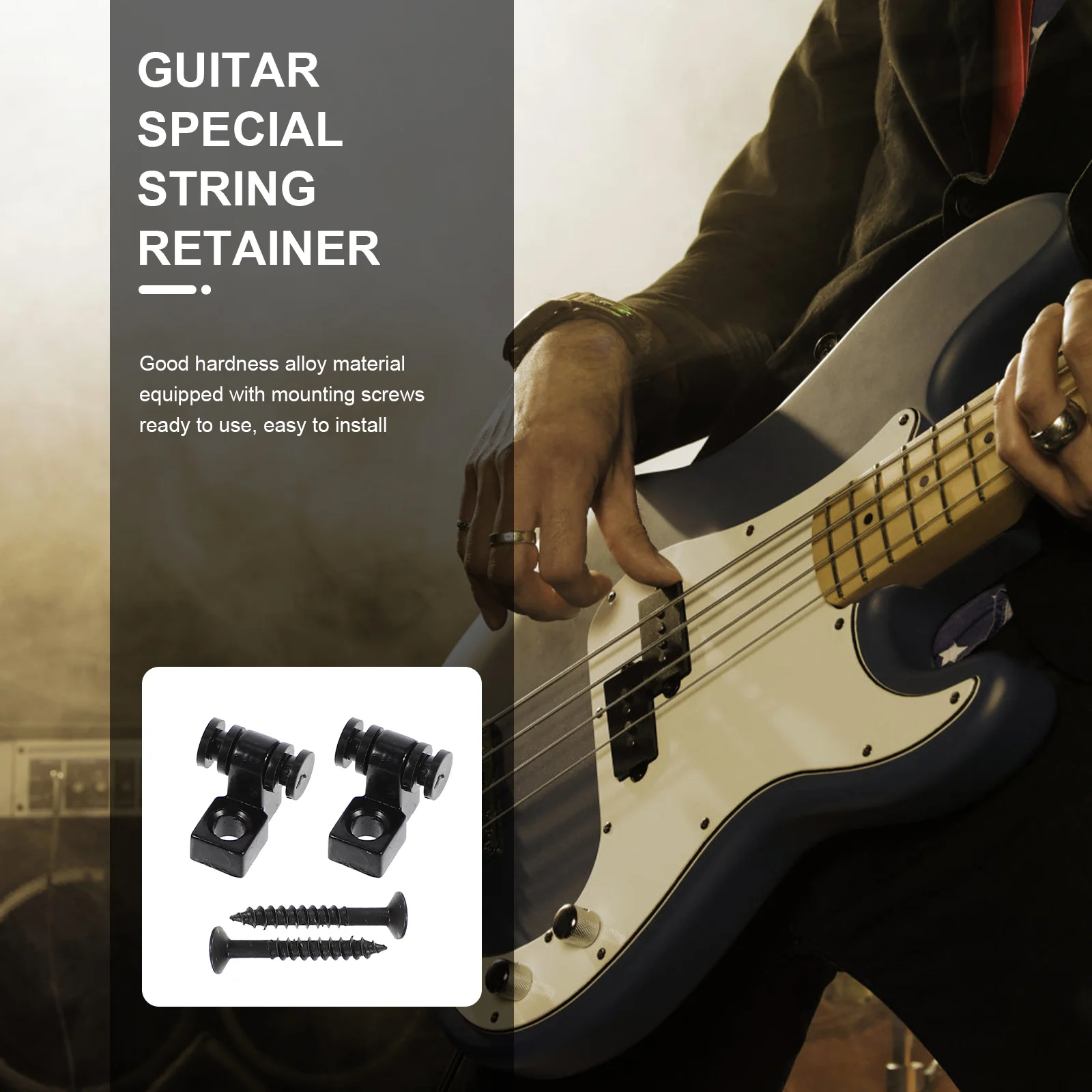 2 set Electric Guitar String Tree Guide Premium Alloy Metal Retainer For Stable Tuning Durable Guitar Accessories Kit
2 set Electric Guitar String Tree Guide Premium Alloy Metal Retainer For Stable Tuning Durable Guitar Accessories Kit