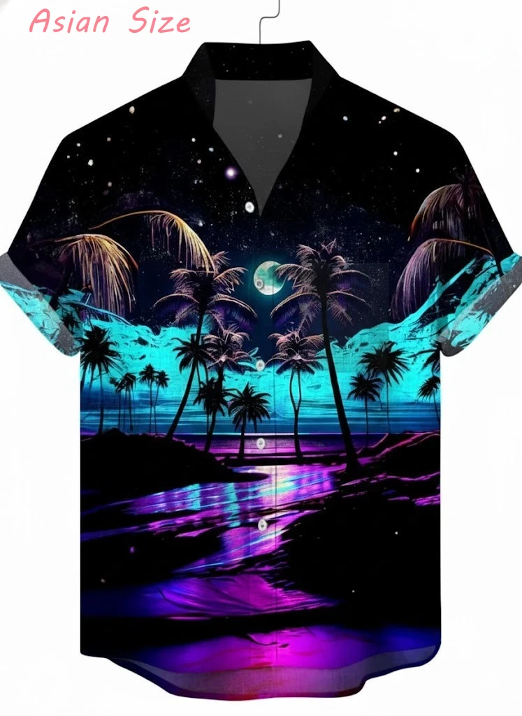 2026 Men's Harajuku Hawaii Vacation Style Shirt Short Sleeve Shirt Tropical Plants Flower Blouses Fashion Casual Lapel Blouses
2026 Men's Harajuku Hawaii Vacation Style Shirt Short Sleeve Shirt Tropical Plants Flower Blouses Fashion Casual Lapel Blouses