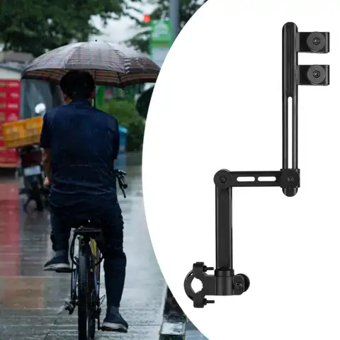 Suporte de guarda-chuva de bicicleta Suporte de montagem de guarda-chuva ajustável para carrinho de moto
