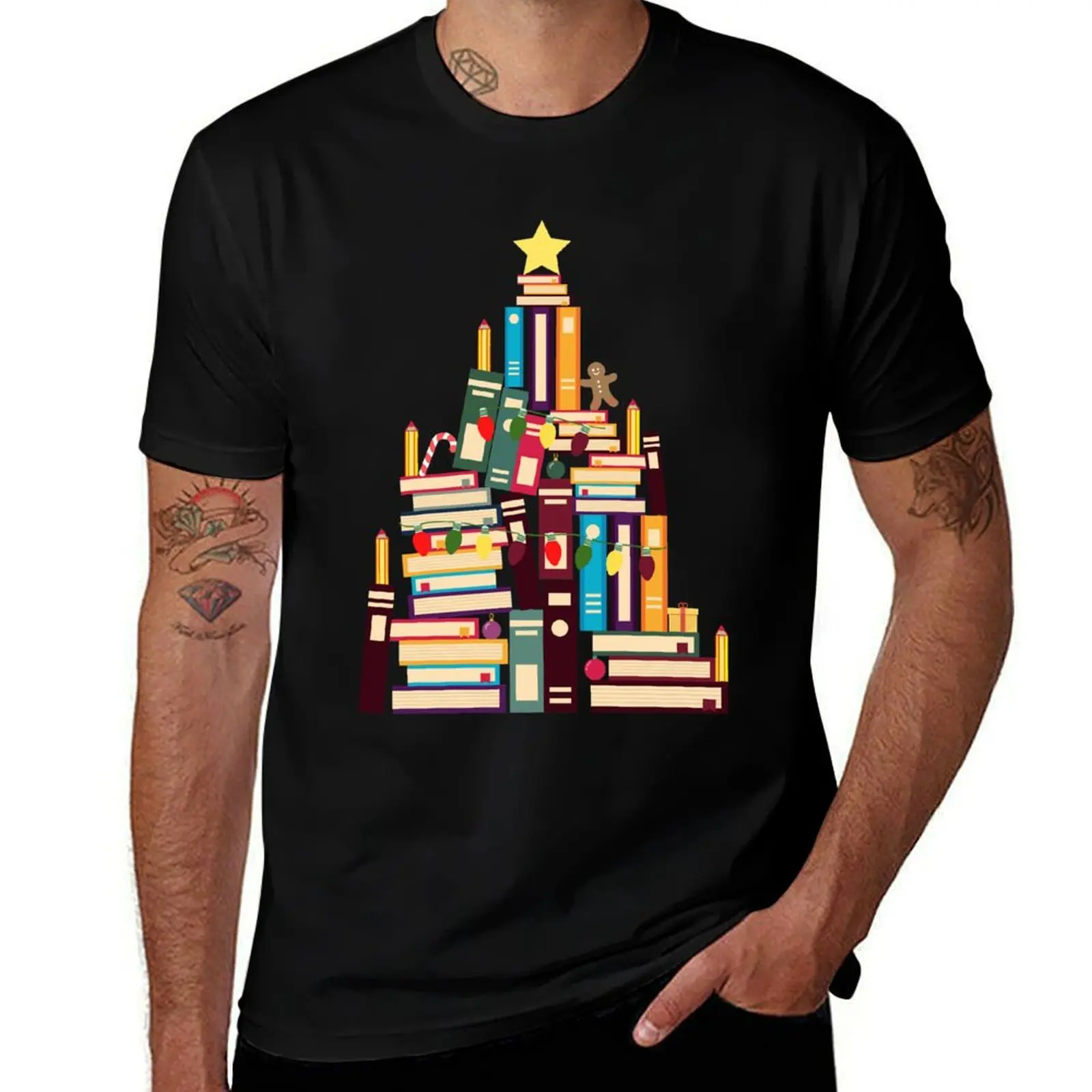Booklovers Christmas Book Tree T-Shirt korean fashion designer shirts for a boy cotton t shirt men
Booklovers Christmas Book Tree T-Shirt korean fashion designer shirts for a boy cotton t shirt men