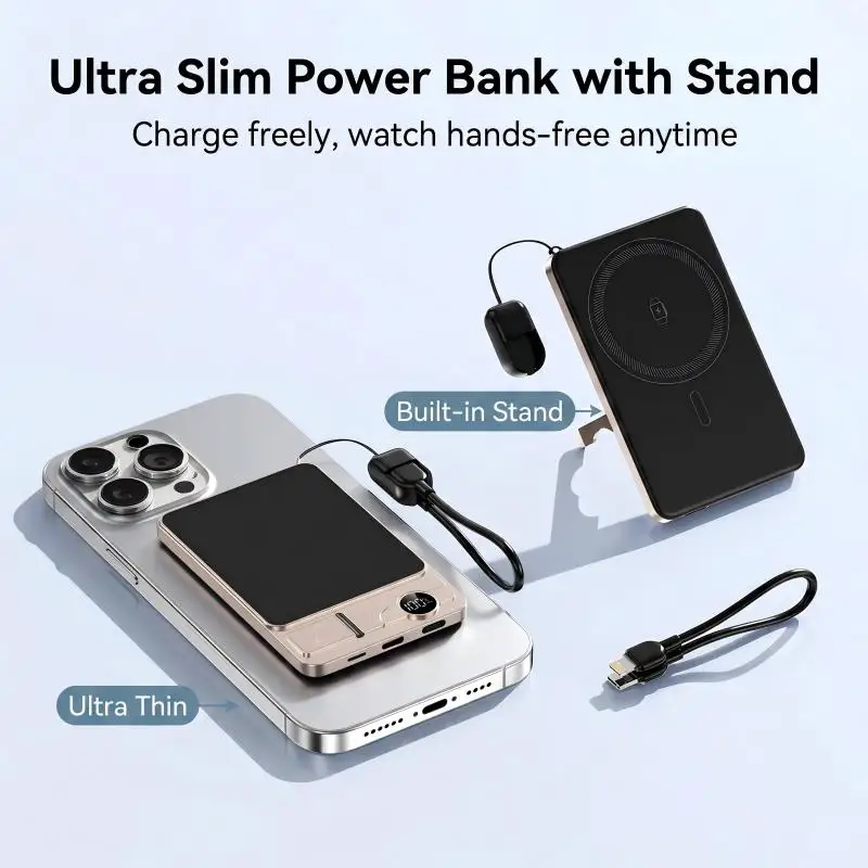 3 In 1 Magnetic Wireless Portable Charger Fast Charging Compact Power Bank For Phone Smart Watch
3 In 1 Magnetic Wireless Portable Charger Fast Charging Compact Power Bank For Phone Smart Watch