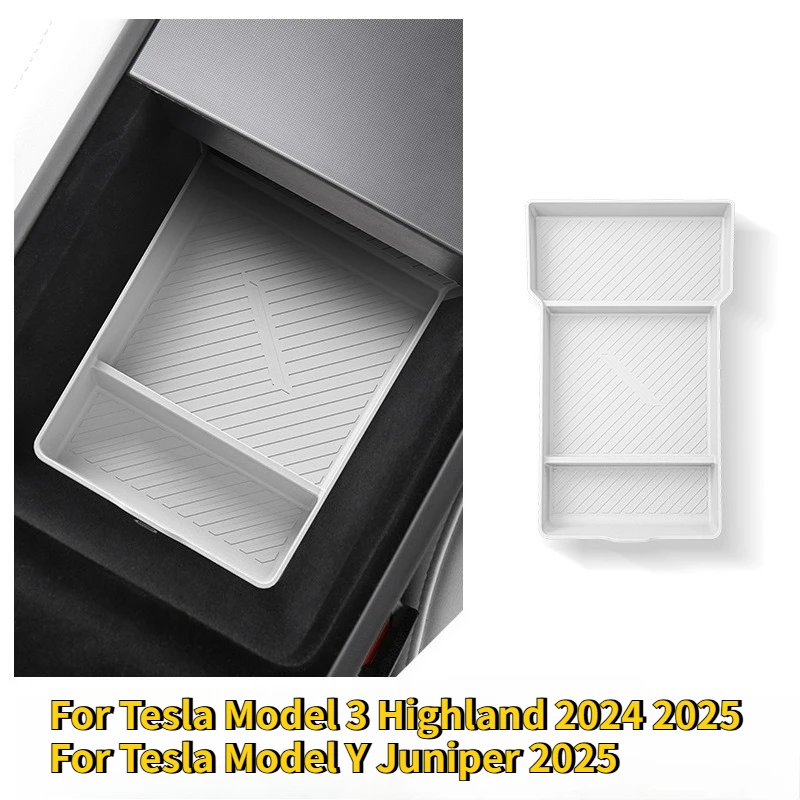 For Tesla Model Y Juniper 2025 Center Console Storage Tray Armrest Box Organizer Box for Tesla Model 3 Highland 2024 Accessories
For Tesla Model Y Juniper 2025 Center Console Storage Tray Armrest Box Organizer Box for Tesla Model 3 Highland 2024 Accessories