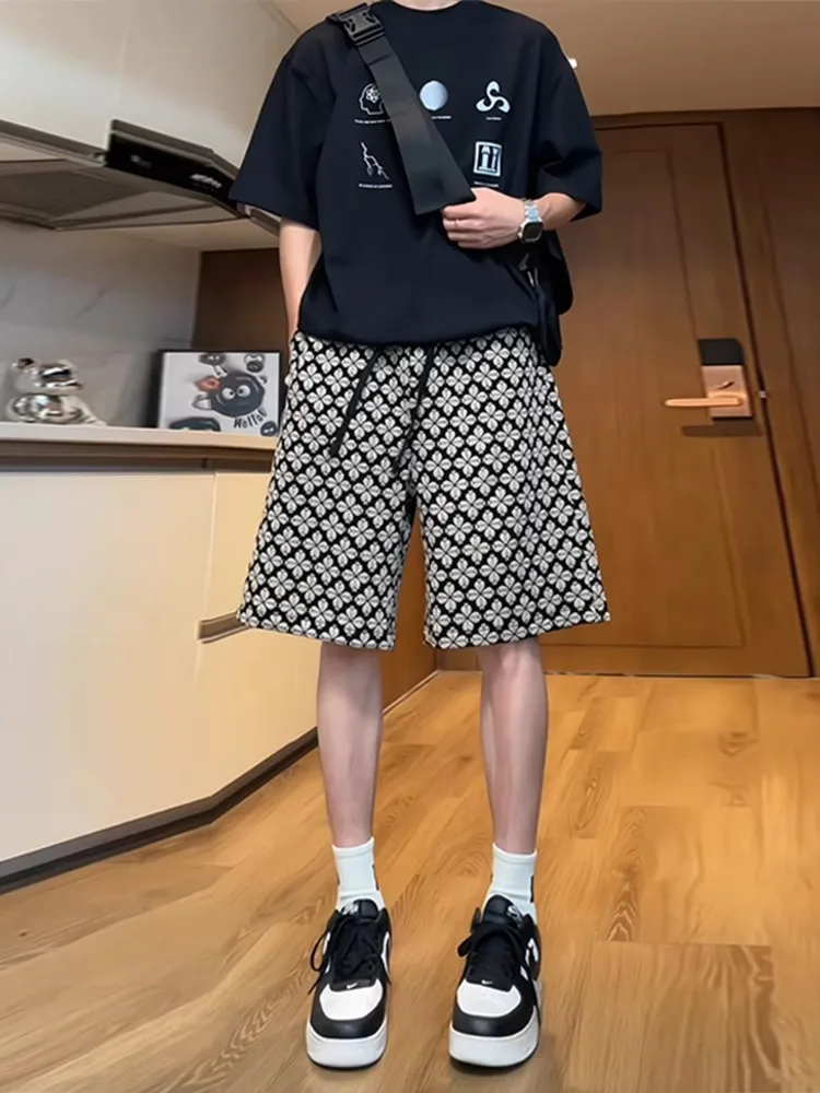 Летние тонкие трикотажные шорты в гавайском стиле для мужчин, повседневные, с клетчатым и цветочным принтом, длиной до колена
Летние тонкие трикотажные шорты в гавайском стиле для мужчин, повседневные, с клетчатым и цветочным принтом, длиной до колена