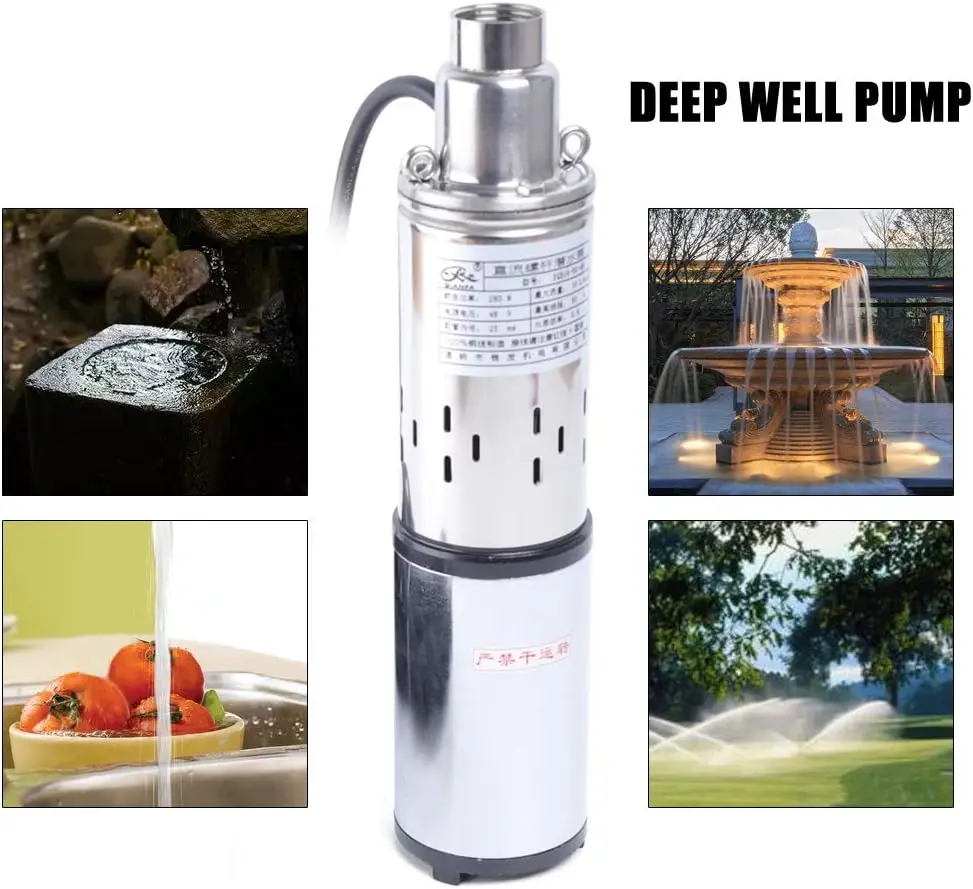 48V 280W Solar-Powered Deep Well Pump - 16L/min Flow&60m Lift, IPX8 Waterproof&Stainless Steel Filter, 17m Cord for Irrigation
48V 280W Solar-Powered Deep Well Pump - 16L/min Flow&60m Lift, IPX8 Waterproof&Stainless Steel Filter, 17m Cord for Irrigation
