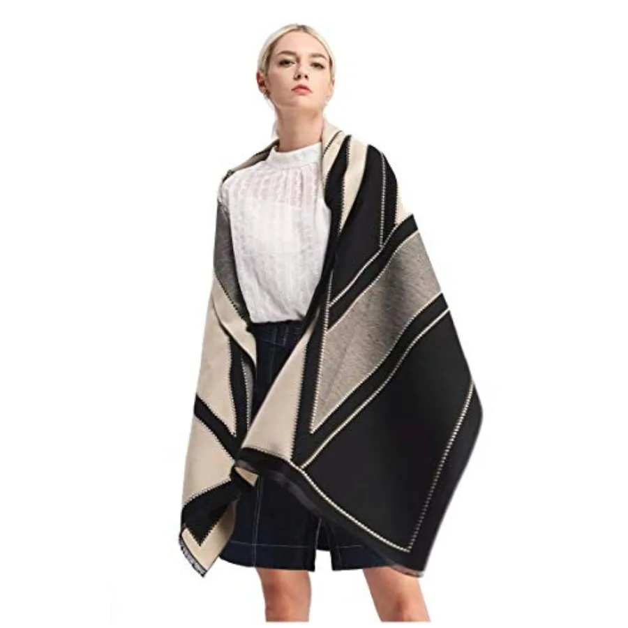Jeelow Womens Pashmina Shawl Wrap Scarf - Elegant Dressy Evening Poncho Cape for Formal and Wedding Outfits
Jeelow Womens Pashmina Shawl Wrap Scarf - Elegant Dressy Evening Poncho Cape for Formal and Wedding Outfits
