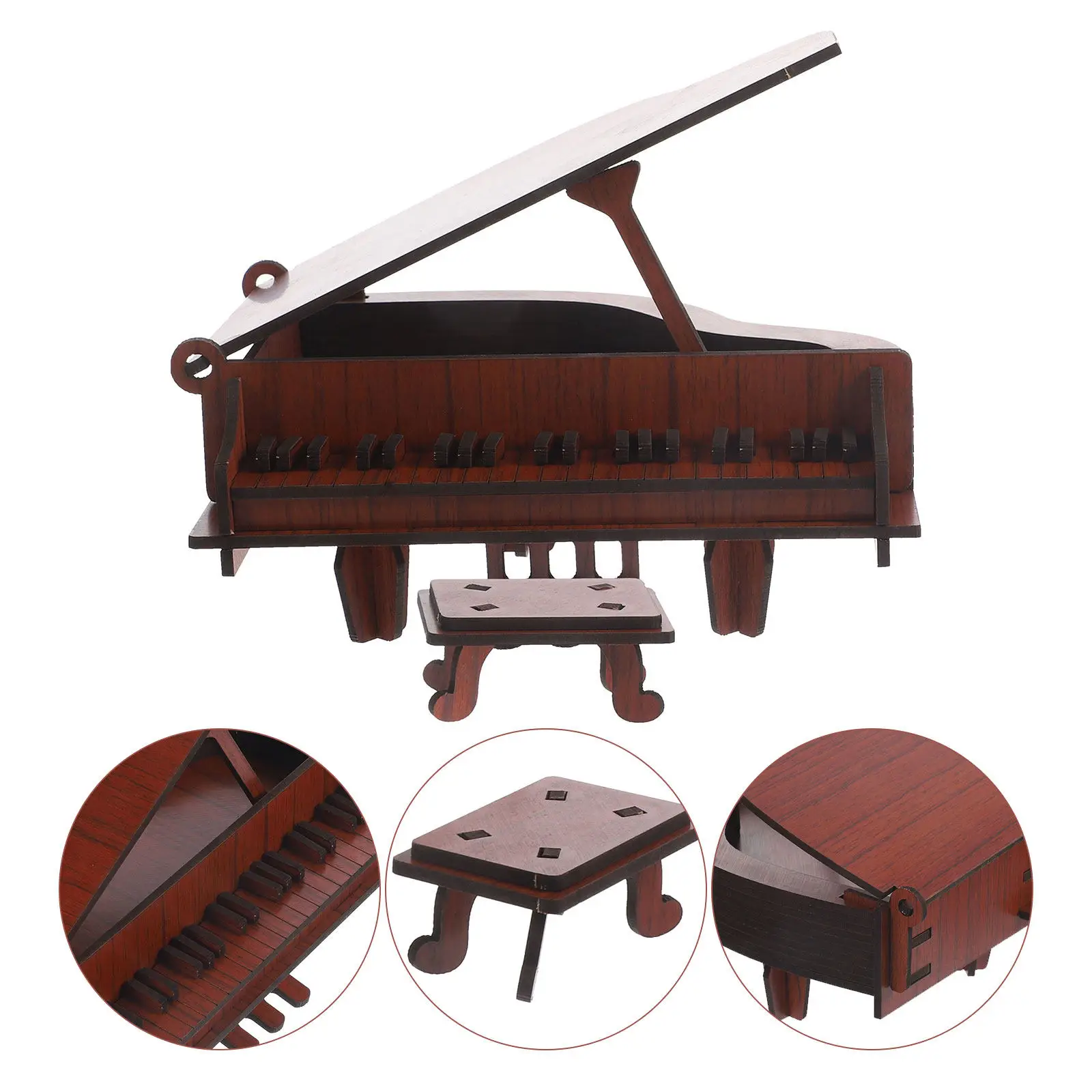 1Set Wooden Puzzle 3D Piano Puzzle Educational Gift DIY Assembly Enhance Concentration Hand Eye Coordination Spatial
1Set Wooden Puzzle 3D Piano Puzzle Educational Gift DIY Assembly Enhance Concentration Hand Eye Coordination Spatial