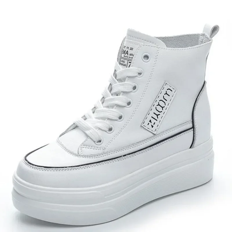 Высококачественные женские ботильоны из натуральной кожи 8 см, кроссовки на танкетке, весенне-осенние ботинки, женская обувь, ботильоны
Высококачественные женские ботильоны из натуральной кожи 8 см, кроссовки на танкетке, весенне-осенние ботинки, женская обувь, ботильоны