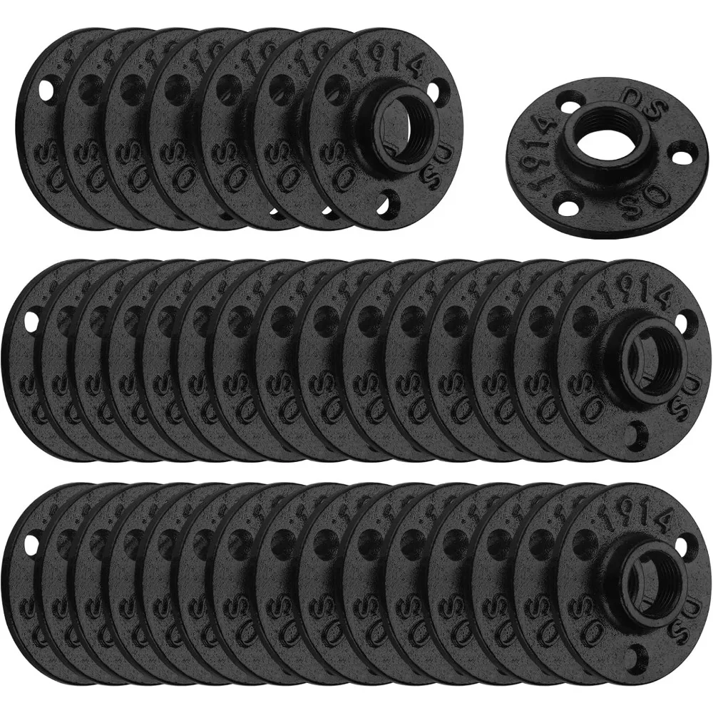 Half Inch Antirust Black Floor Flange 40 Pack Malleable Iron Pipe Fittings for Industrial Vintage DIY Furniture Shelving
Half Inch Antirust Black Floor Flange 40 Pack Malleable Iron Pipe Fittings for Industrial Vintage DIY Furniture Shelving