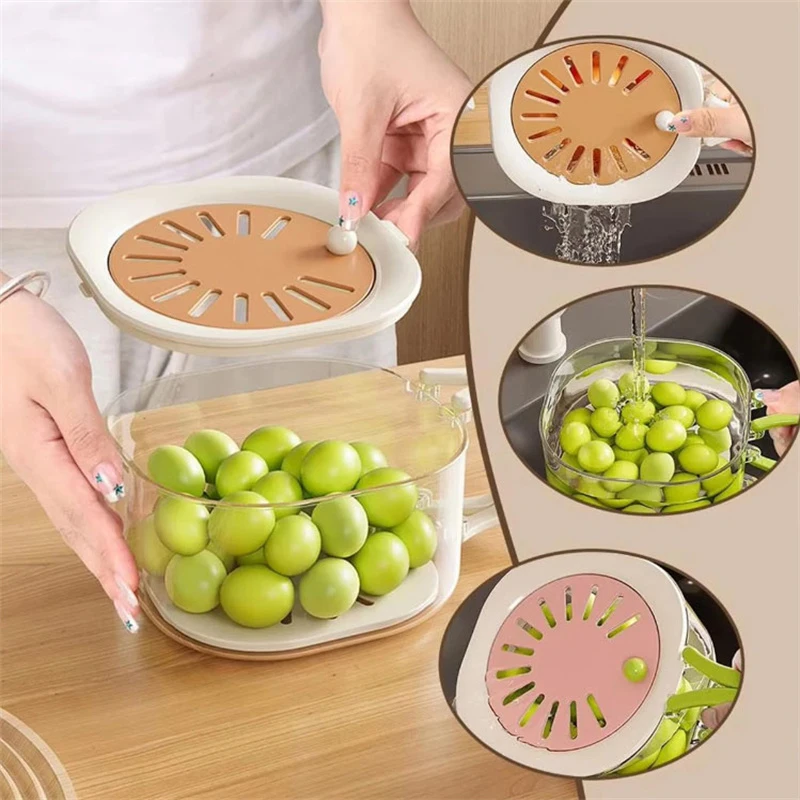 2-in-1 Draining And Preservation Basket With Lid And Handle Kitchen Gadgets Suitable For Housewarming Gift
2-in-1 Draining And Preservation Basket With Lid And Handle Kitchen Gadgets Suitable For Housewarming Gift