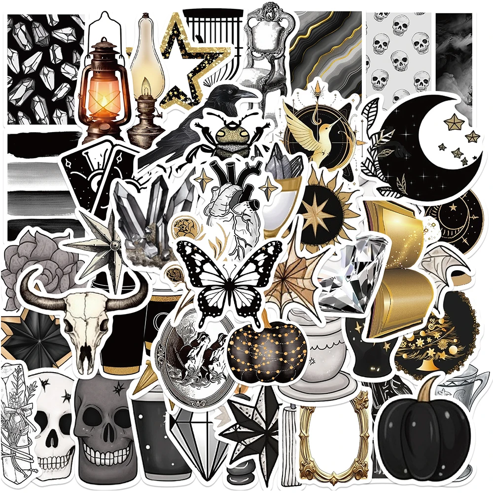 10/30/50pcs INS Art Black White Metal Skull Cartoon Stickers Laptop Fridge Phone Fridge Guitar Car Decoration Sticker Decals Toy
10/30/50pcs INS Art Black White Metal Skull Cartoon Stickers Laptop Fridge Phone Fridge Guitar Car Decoration Sticker Decals Toy