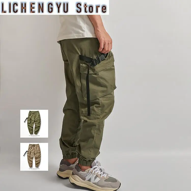 Spring Summer Japanese Retro Military Outdoor Cargo Pants Men's 97% Cotton Washed Multi-pocket Loose Casual Ankle-tied Trousers
Spring Summer Japanese Retro Military Outdoor Cargo Pants Men's 97% Cotton Washed Multi-pocket Loose Casual Ankle-tied Trousers