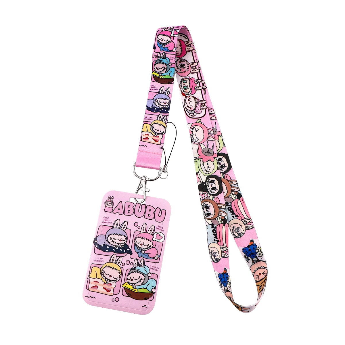 Labubu Monster Lanyard Neck Strap for Keychain IDCard Cover Badge Holder Mobile Phone Hang Rope Keyring Anime Accessories Gifts
Labubu Monster Lanyard Neck Strap for Keychain IDCard Cover Badge Holder Mobile Phone Hang Rope Keyring Anime Accessories Gifts