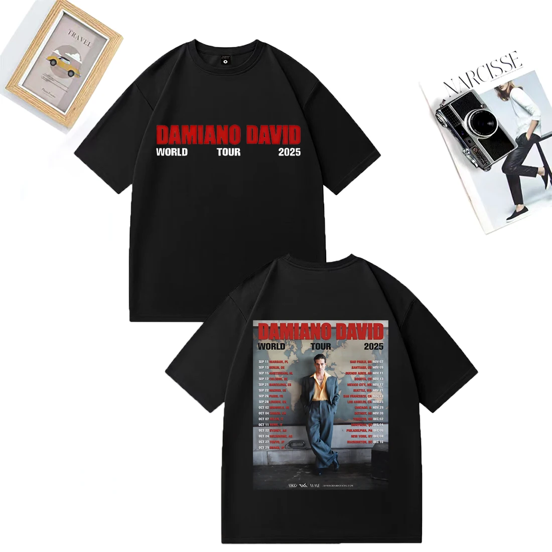 Damiano David Singer TOUR 2025 Graphics T Shirt Men Women Hip Hop streetwear Cotton vintage t shirt gothic Short Sleeve T Shirts
Damiano David Singer TOUR 2025 Graphics T Shirt Men Women Hip Hop streetwear Cotton vintage t shirt gothic Short Sleeve T Shirts