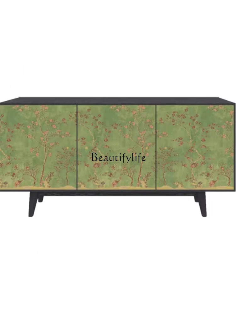 02*American retro living room household solid wood tea sundries storage side cabinet
02*American retro living room household solid wood tea sundries storage side cabinet