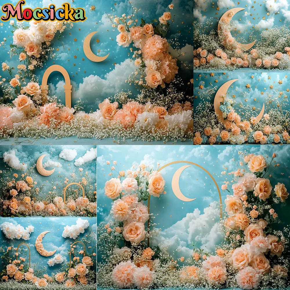 Mocsicka фон для фотосъемки луна цветок сад украшения фон детский душ новорожденный день рождения выпускной студийный баннер
Mocsicka фон для фотосъемки луна цветок сад украшения фон детский душ новорожденный день рождения выпускной студийный баннер