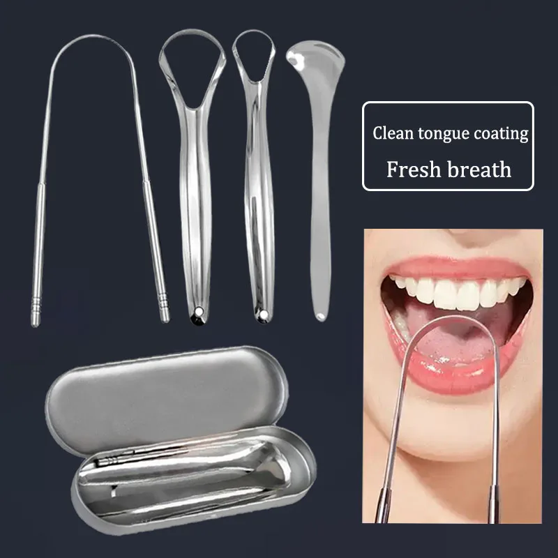 Tongue Scraper Silver Stainless Steel Scraper Portable Oral Hygiene Scraper Eliminate Bad Breath Fresh Breath Oral Care Tools
Tongue Scraper Silver Stainless Steel Scraper Portable Oral Hygiene Scraper Eliminate Bad Breath Fresh Breath Oral Care Tools