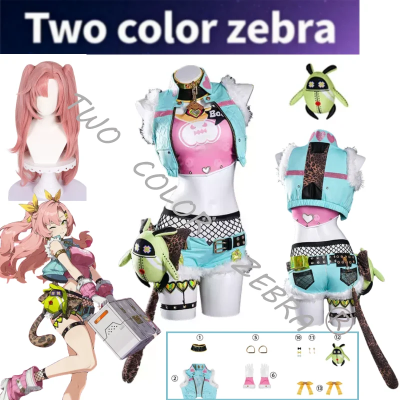 Nicole Demara Cosplay New Skin Costume Cute Full Outfit with Plush Toy & Accessories for Anime Conventions Halloween Party
Nicole Demara Cosplay New Skin Costume Cute Full Outfit with Plush Toy & Accessories for Anime Conventions Halloween Party