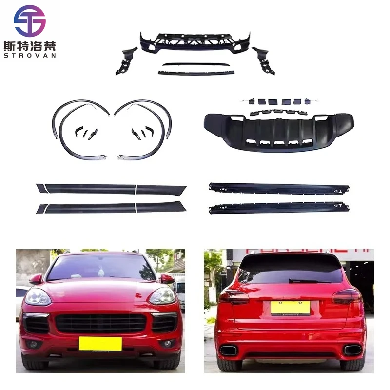 STLF CLRAK Car Modification Upgrade GTS Front and Rear Lip Side Skirts Wheel Arch Body Kit Suitable for 2015-2017 Cayenne
STLF CLRAK Car Modification Upgrade GTS Front and Rear Lip Side Skirts Wheel Arch Body Kit Suitable for 2015-2017 Cayenne