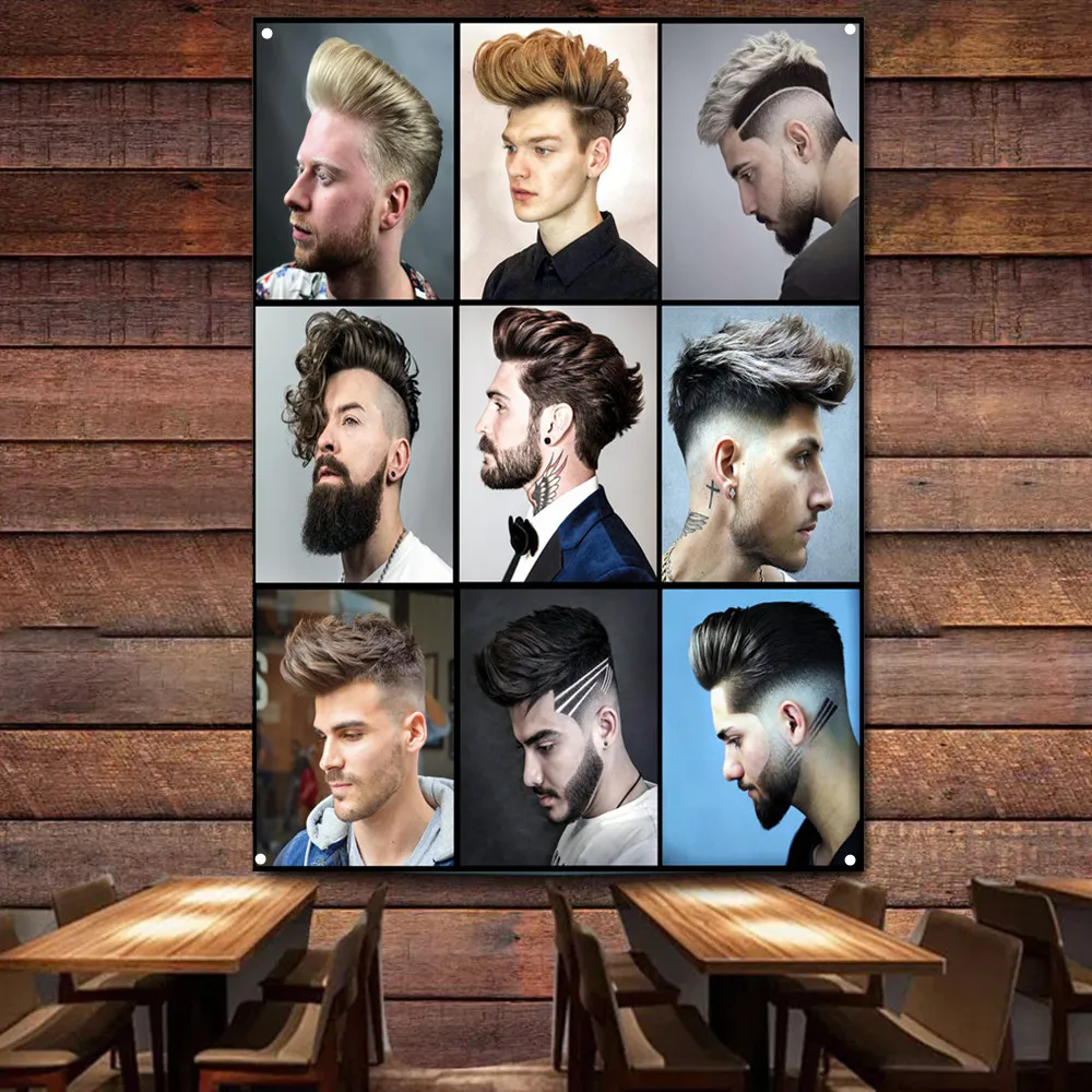 Haircut & Shave Service Banner Top Men's Hairstyling Poster Flag Vintage Wall Charts for Your Stylist's Business or Barber Shop
Haircut & Shave Service Banner Top Men's Hairstyling Poster Flag Vintage Wall Charts for Your Stylist's Business or Barber Shop