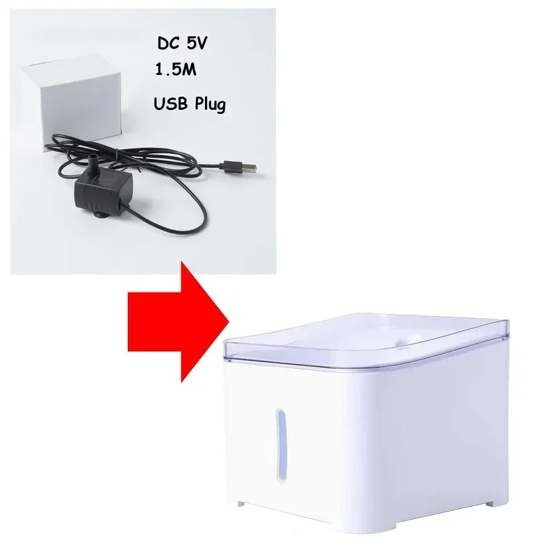 Pet Cat Water Fountain Motor Accessories LED Lighting Water Pump Pet Replacement for Cat Flowers Drinking Bowl Water Dispenser
Pet Cat Water Fountain Motor Accessories LED Lighting Water Pump Pet Replacement for Cat Flowers Drinking Bowl Water Dispenser