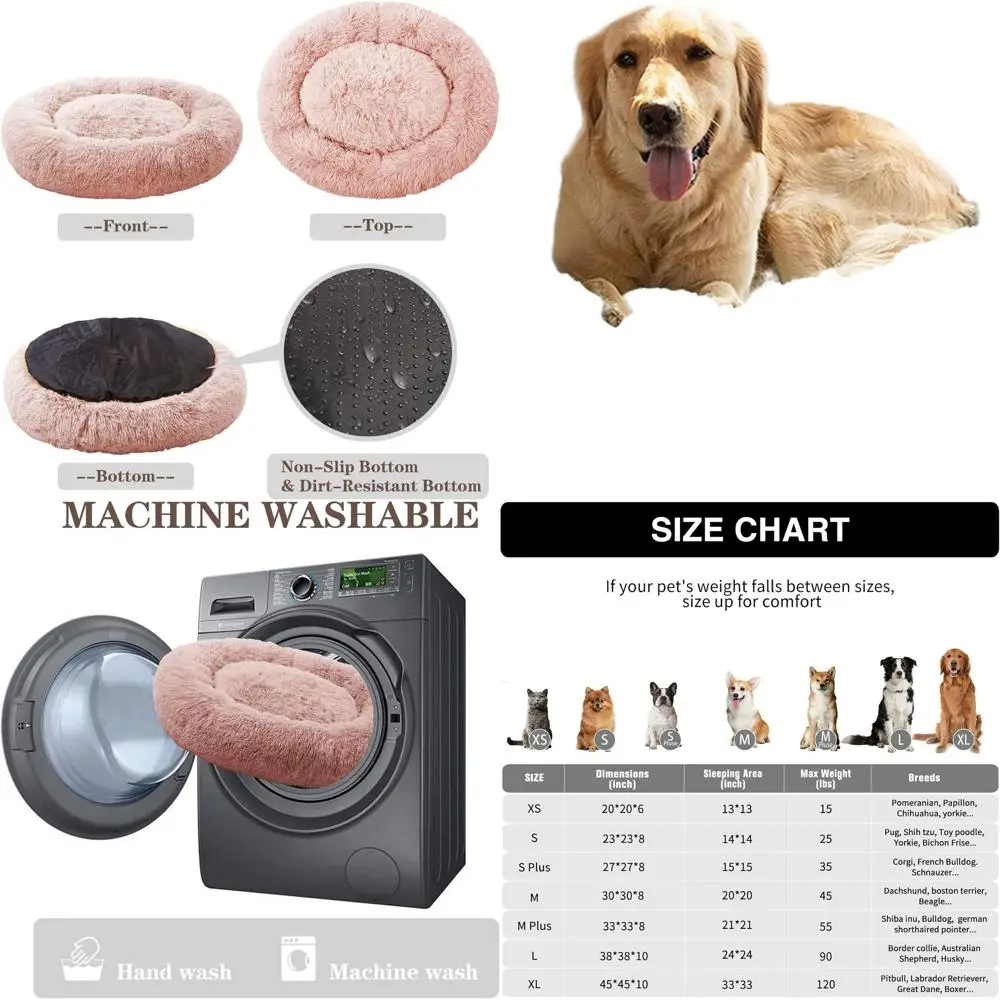 Уютная кровать для собак в виде пончиков из искусственного меха, размеры S/M/L/XL, идеально подходит для средних и больших собак, до 15/30/50/90 фунтов
Уютная кровать для собак в виде пончиков из искусственного меха, размеры S/M/L/XL, идеально подходит для средних и больших собак, до 15/30/50/90 фунтов