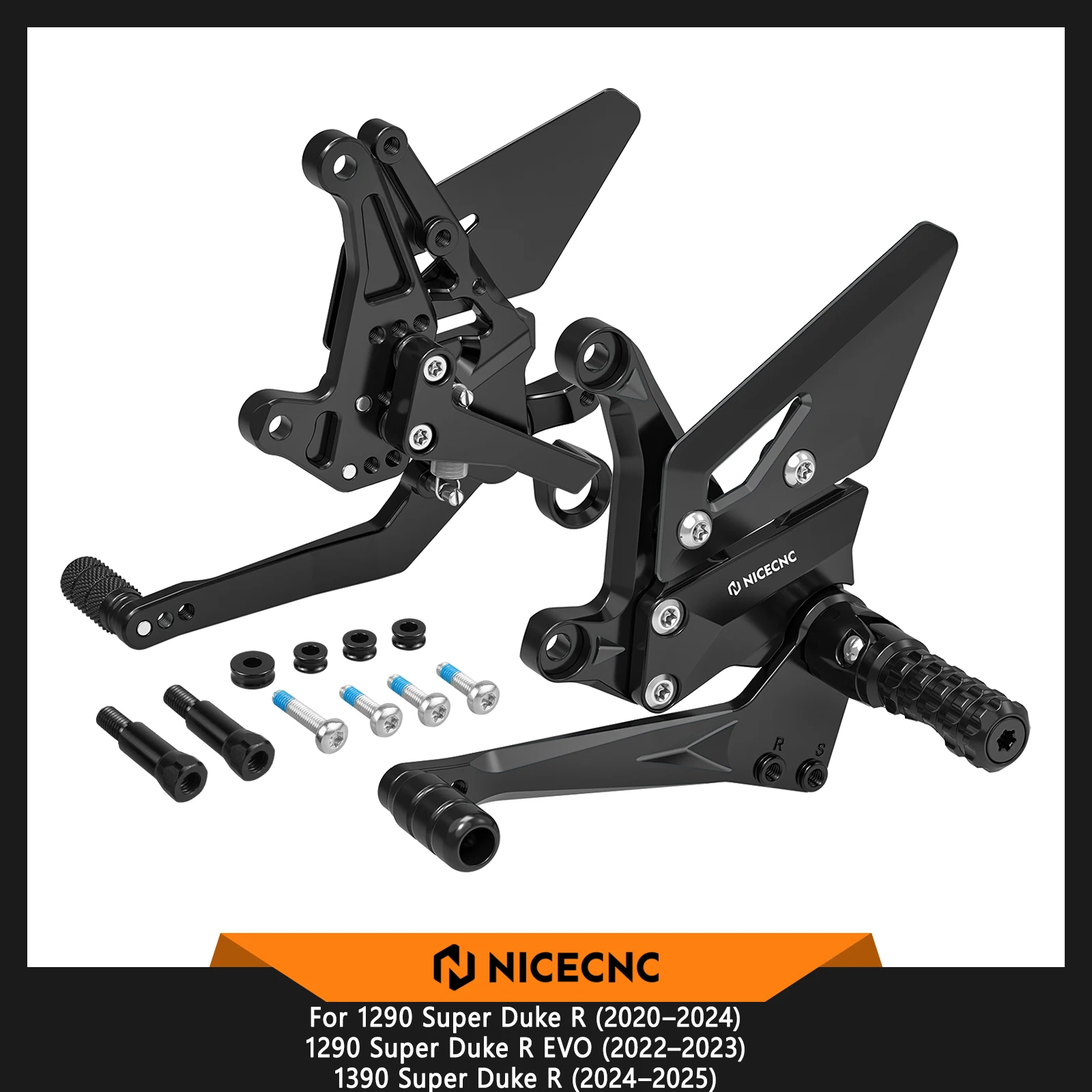 Adjustable Rearset Foot Peg Footrest Kit For KTM 1290 Super Duke R 2020–2024 Super Duke R EVO 22–23 1390 Super Duke R 24-2025
Adjustable Rearset Foot Peg Footrest Kit For KTM 1290 Super Duke R 2020–2024 Super Duke R EVO 22–23 1390 Super Duke R 24-2025