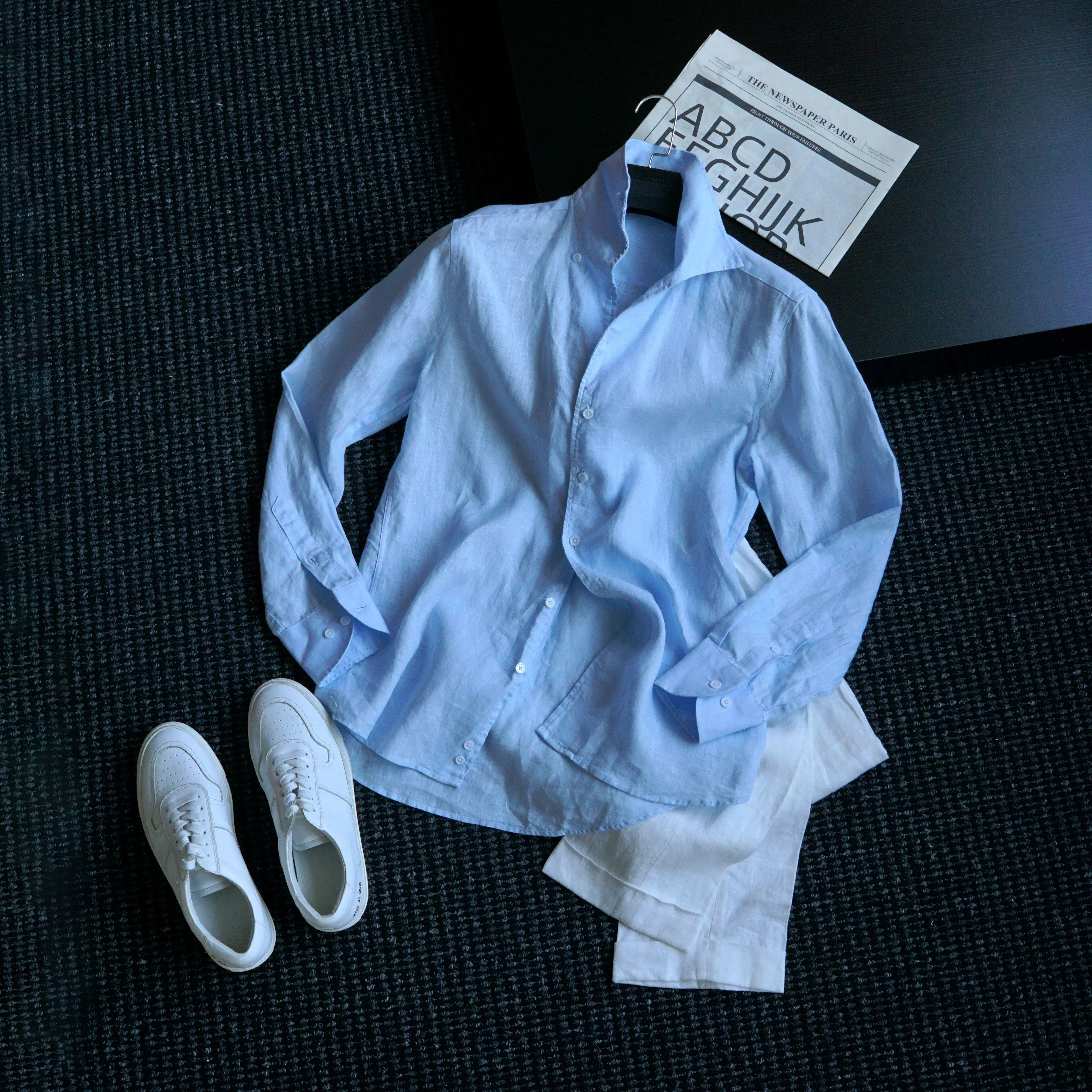 Early autumn one piece collar linen shirt men's gentleman elegant ruffian shirt
Early autumn one piece collar linen shirt men's gentleman elegant ruffian shirt