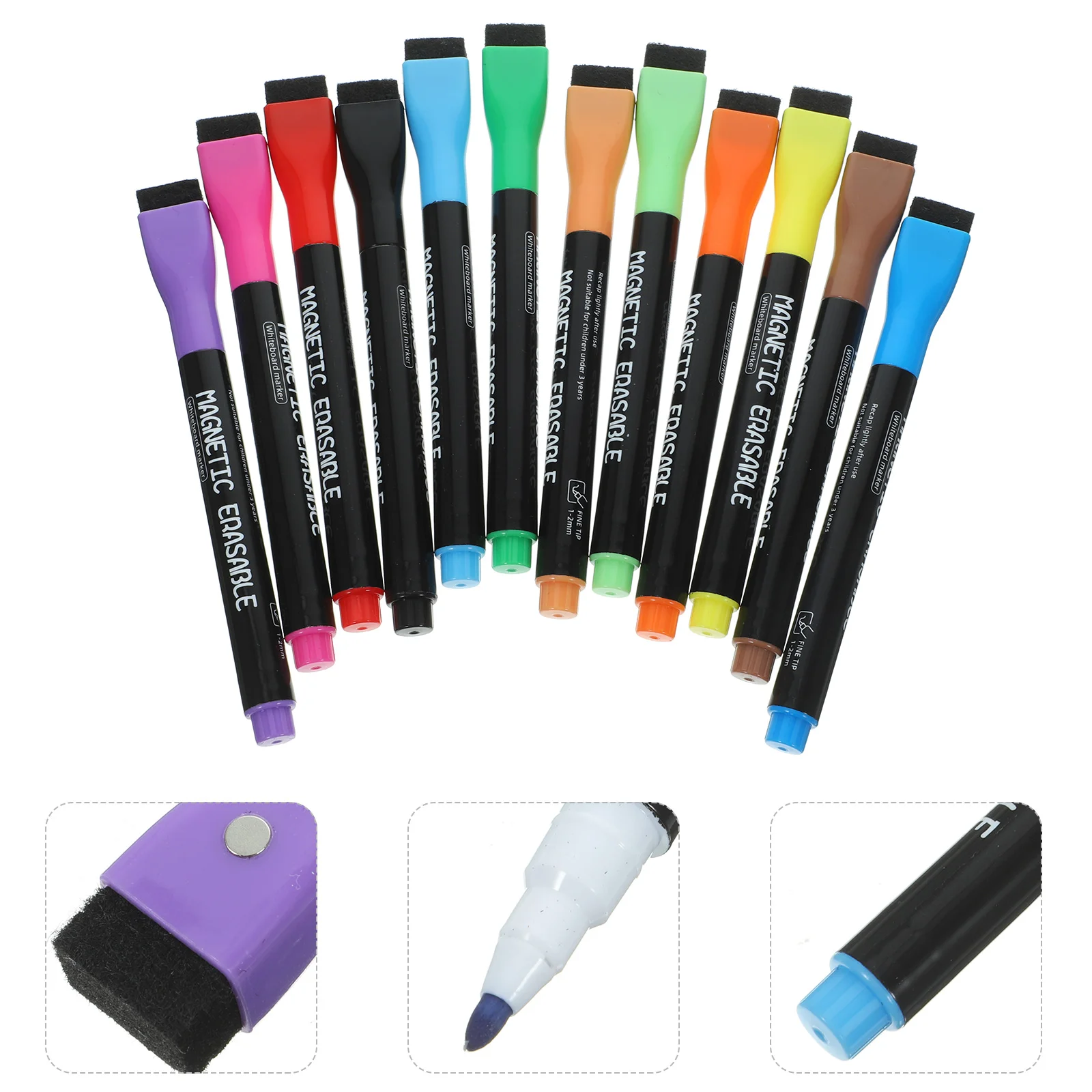 12 Pcs Fine Point Whiteboard Pen Child Colored Erasable Pens Markers Abs Creative Dry Erase Small
12 Pcs Fine Point Whiteboard Pen Child Colored Erasable Pens Markers Abs Creative Dry Erase Small