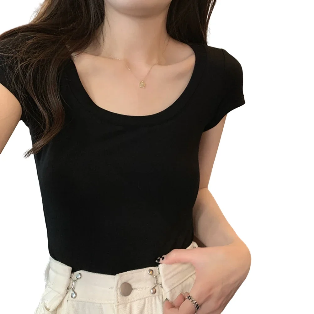 Women Women Short Sleeve Y2K T-shirt 1pc Casual Cute For Summer Korean Style Pullover Sexy Slim U-neck Top Snake
Women Women Short Sleeve Y2K T-shirt 1pc Casual Cute For Summer Korean Style Pullover Sexy Slim U-neck Top Snake