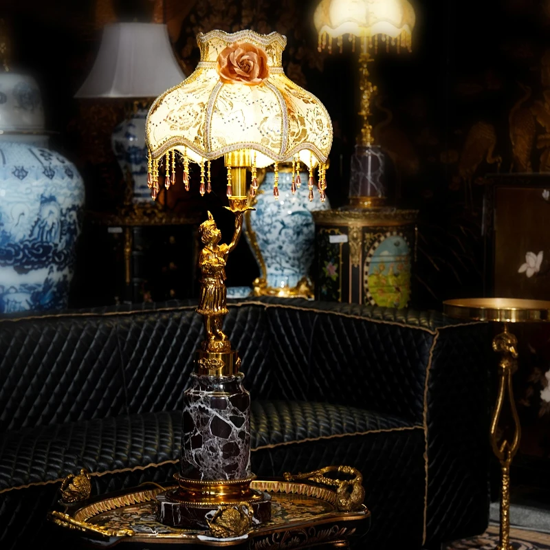 TD65 French retro marble with copper boy creative decoration desk lamp porch ornament
TD65 French retro marble with copper boy creative decoration desk lamp porch ornament