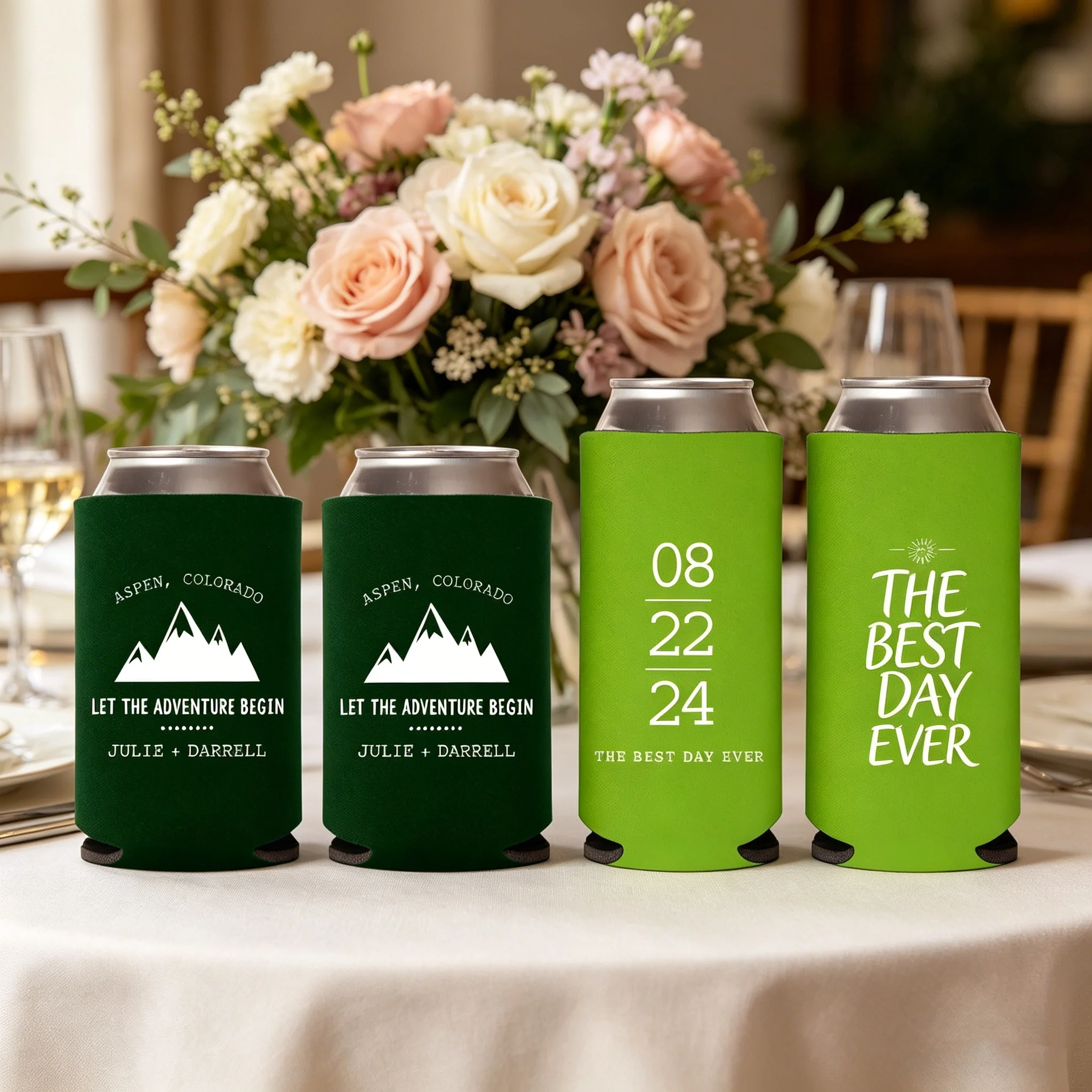 10/20/30pcs Personalized Mountain Wedding Can Coolers Custom Outdoor Adventure Wedding Favors Beer Huggers For Hiking Camping
10/20/30pcs Personalized Mountain Wedding Can Coolers Custom Outdoor Adventure Wedding Favors Beer Huggers For Hiking Camping