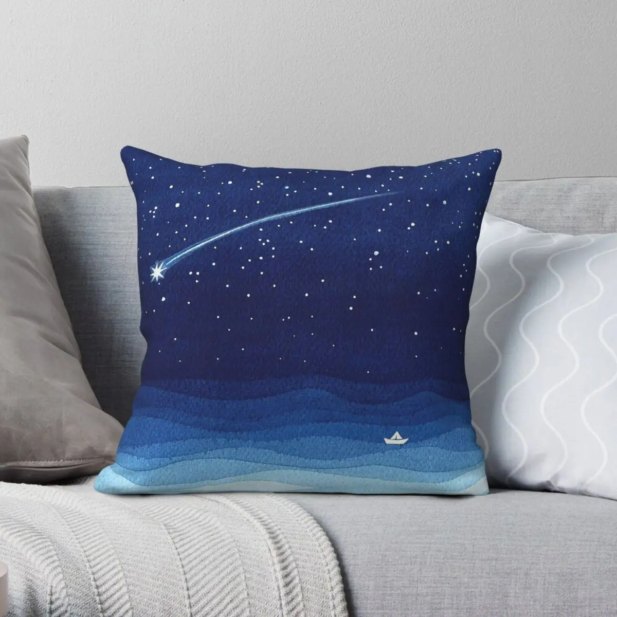 Falling Star Shooting Sailboat Square Pillowcase Polyester Creative Zip Decor Throw Pillow Case Bed Cushion Case
Falling Star Shooting Sailboat Square Pillowcase Polyester Creative Zip Decor Throw Pillow Case Bed Cushion Case