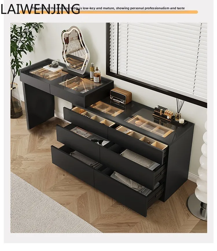 SGF solid wood makeup table dresser chest cabinet integrated light luxury bedside storage
SGF solid wood makeup table dresser chest cabinet integrated light luxury bedside storage
