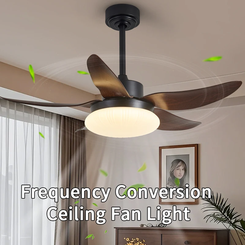 6-Speed Variable Frequency Ceiling Fan with Light Walnut & Matt Black Carbon Steel Living Room Dining Room bedroom Fan
6-Speed Variable Frequency Ceiling Fan with Light Walnut & Matt Black Carbon Steel Living Room Dining Room bedroom Fan
