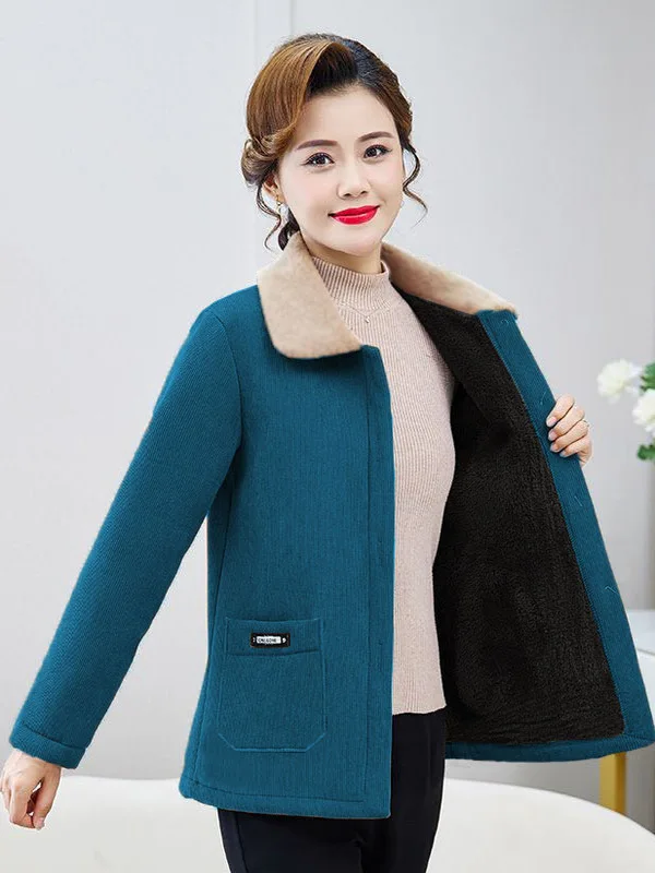 Новое зимнее модное шерстяное пальто оверсайз с флисовой подкладкой, теплое, свободного кроя, для женщин среднего и старшего возраста, в стиле «мама».
Новое зимнее модное шерстяное пальто оверсайз с флисовой подкладкой, теплое, свободного кроя, для женщин среднего и старшего возраста, в стиле «мама».