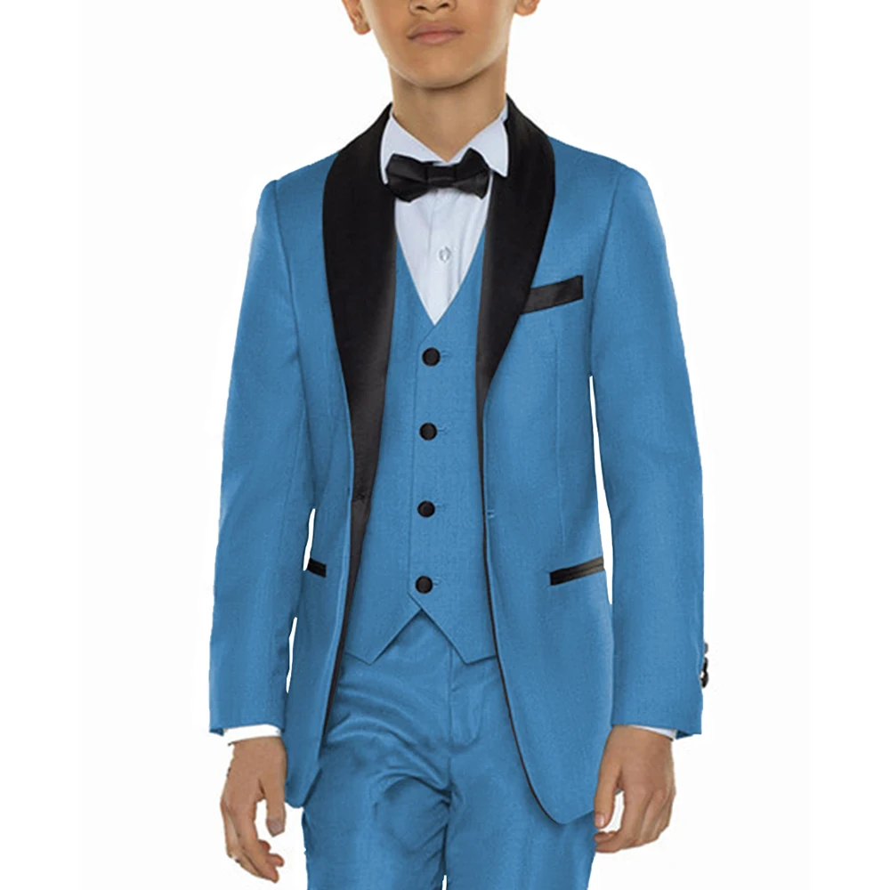 Boys Suits Chic Party Formal Wedding Tuxedos Jacket Vest Pants 3 Piece Shawl Lapel One Button Fashion Slim Kids Clothes
Boys Suits Chic Party Formal Wedding Tuxedos Jacket Vest Pants 3 Piece Shawl Lapel One Button Fashion Slim Kids Clothes