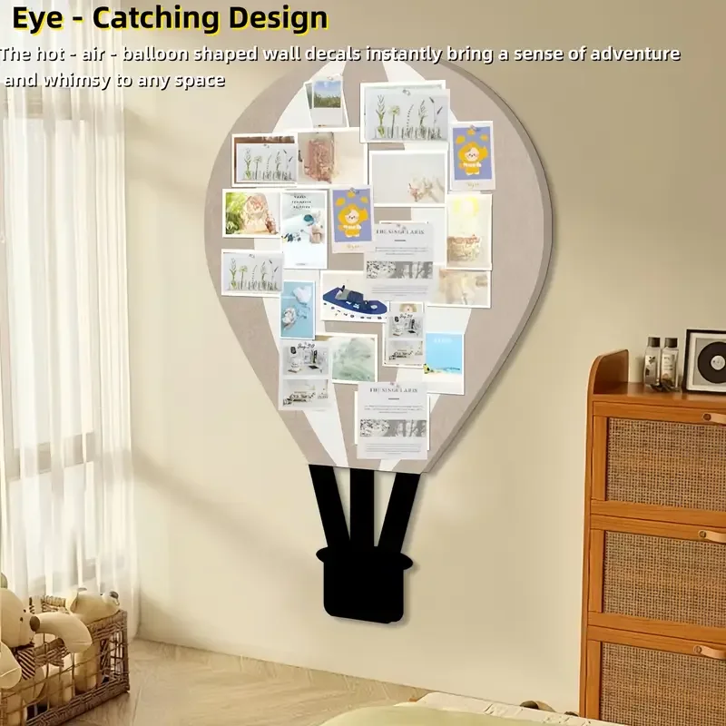 Hot Air Balloon Shape Felt Bulletin Board Wall Stickers Decorative Pin Board for Photo Home Decor
Hot Air Balloon Shape Felt Bulletin Board Wall Stickers Decorative Pin Board for Photo Home Decor