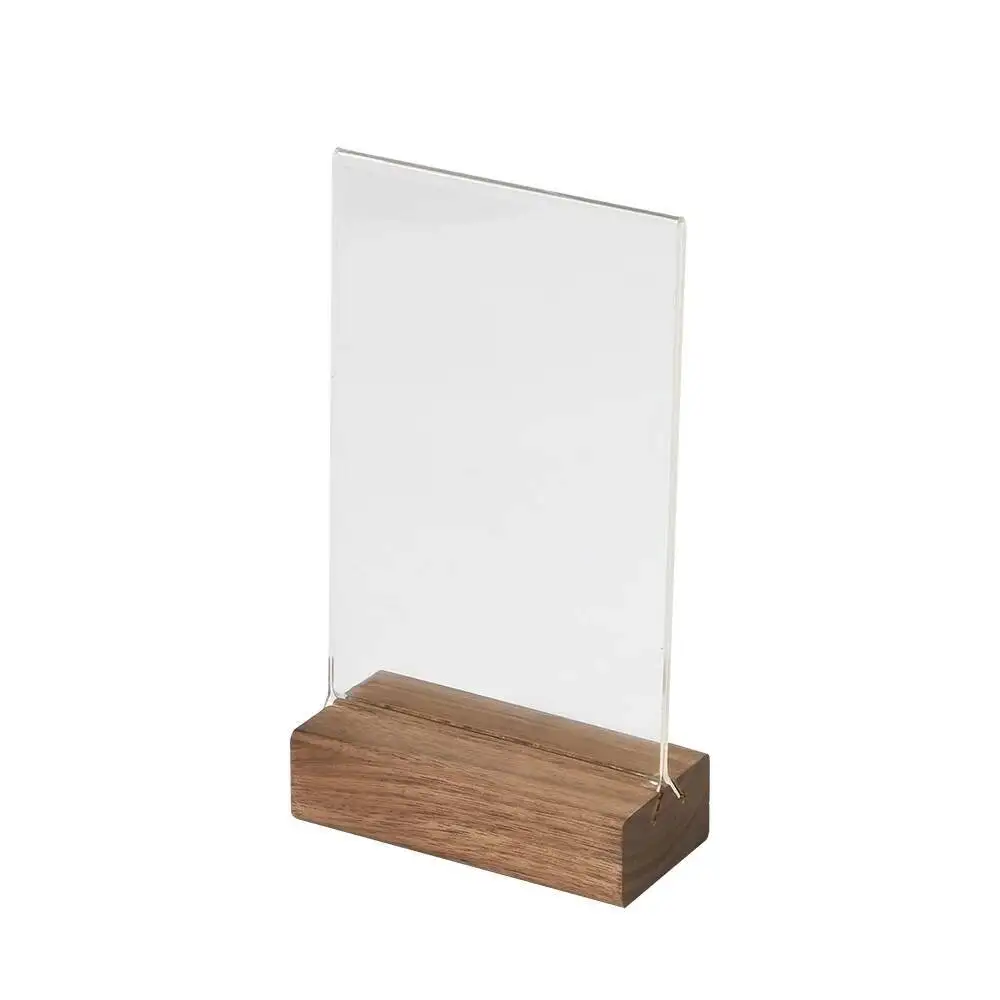 A6 100X150mm Natural Wood Menu Sign Drink Menu Acrylic Table Card Wooden Stand Strong Magnetic Table Sign Table Label Price Tag
A6 100X150mm Natural Wood Menu Sign Drink Menu Acrylic Table Card Wooden Stand Strong Magnetic Table Sign Table Label Price Tag