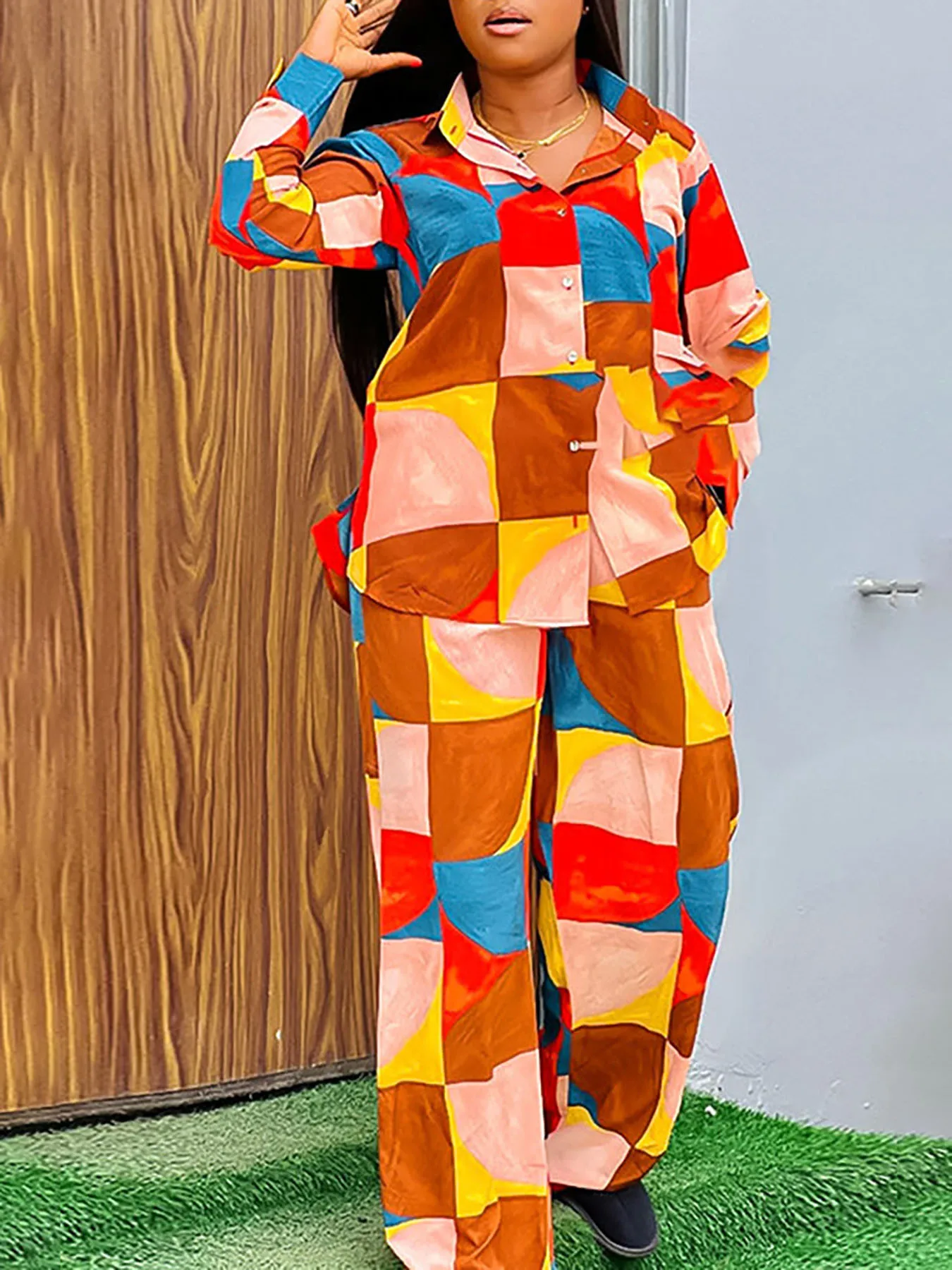 Cool Plus — набор размеров! Цветной геометрический принт, идеально подходящий для повседневных прогулок
Cool Plus — набор размеров! Цветной геометрический принт, идеально подходящий для повседневных прогулок