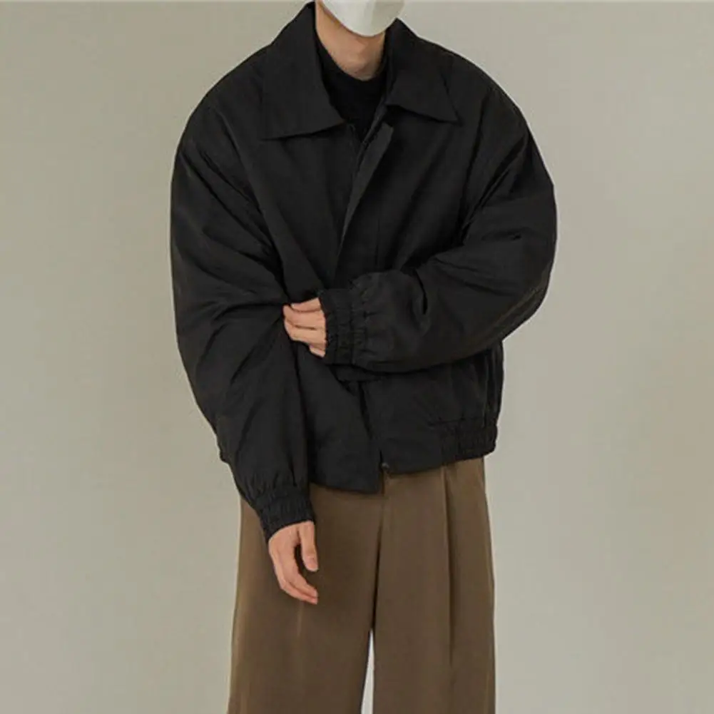 Fashion Men Jacket Zipper Closure Comfortable Men Trench Coat Solid Color Lapel Collar Men Coat
Fashion Men Jacket Zipper Closure Comfortable Men Trench Coat Solid Color Lapel Collar Men Coat
